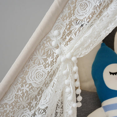 white lace teepee